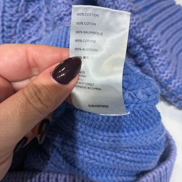 Free People Blue Sweetheart Sweater Sz XS - Picture 6 of 9